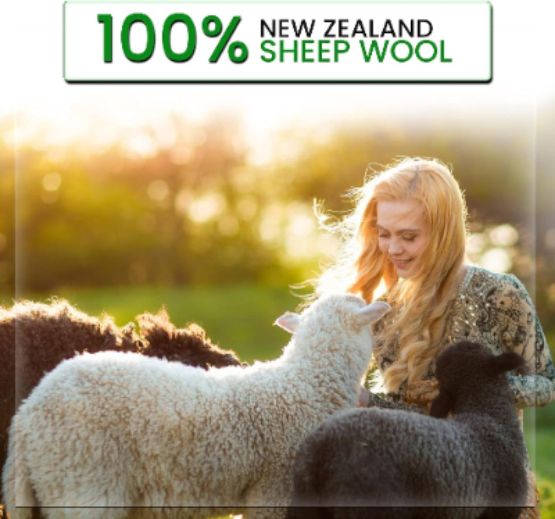 BARYAH Wool Dryer Balls,Pack of 8 Natural Fabric Softener 100% Organic Premium XL New Zealand Wool, Reusable, Reduces Clothing Wrinkles and Baby Safe, Saving Energy & Time